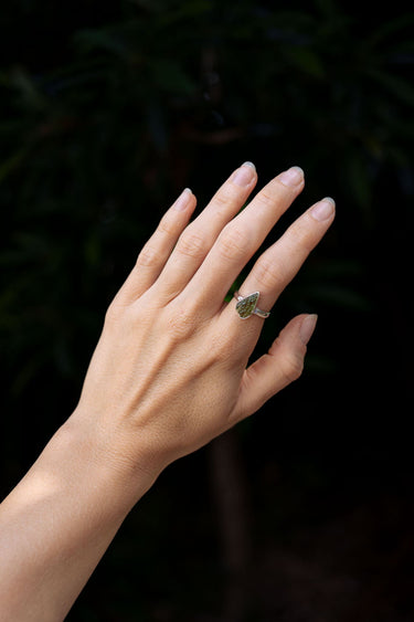 Moldavite Transformation Ring